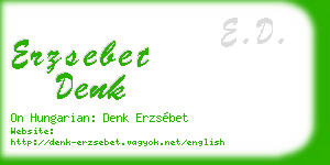 erzsebet denk business card